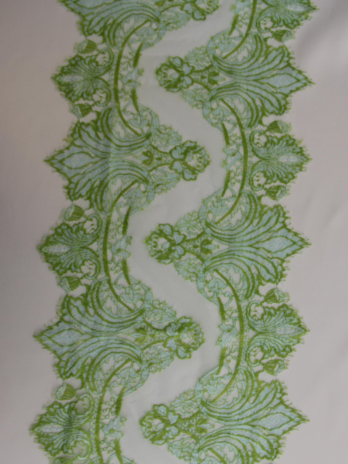 Tropical Green Lace Trim - Claire