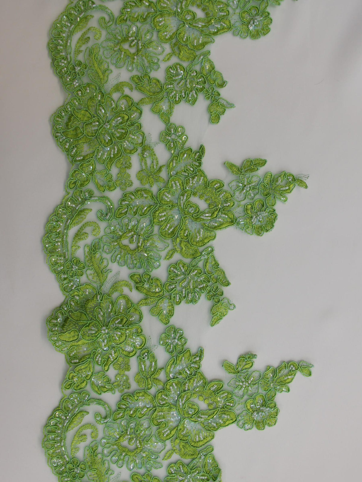 Tropical Green Lace Trim - Victoria