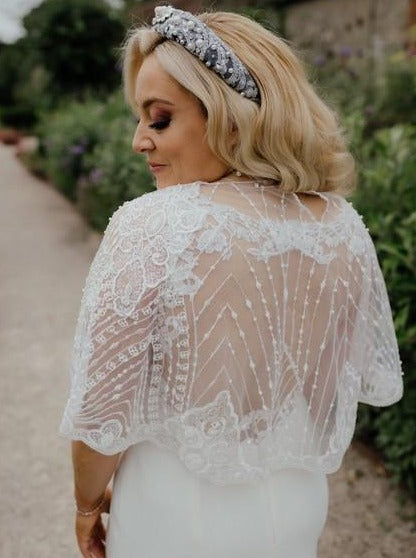 Ivory Beaded Lace - Love