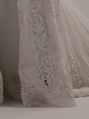 Ivory Embroidered Lace - Ursula