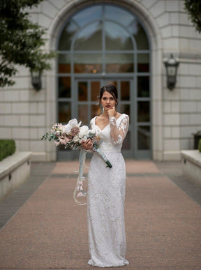 Ivory Hand Beaded Lace - Jaxton