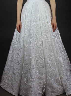 Ivory Embroidered Lace - Mabel