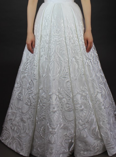 Ivory Embroidered Lace - Mabel