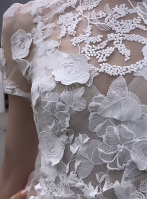 Ivory 3D Lace - Meghan