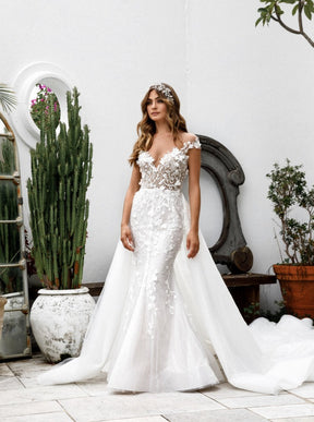 Ivory 3D Embroidered Lace - Milena