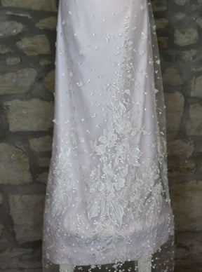 Ivory Embroidered Lace - Pixie