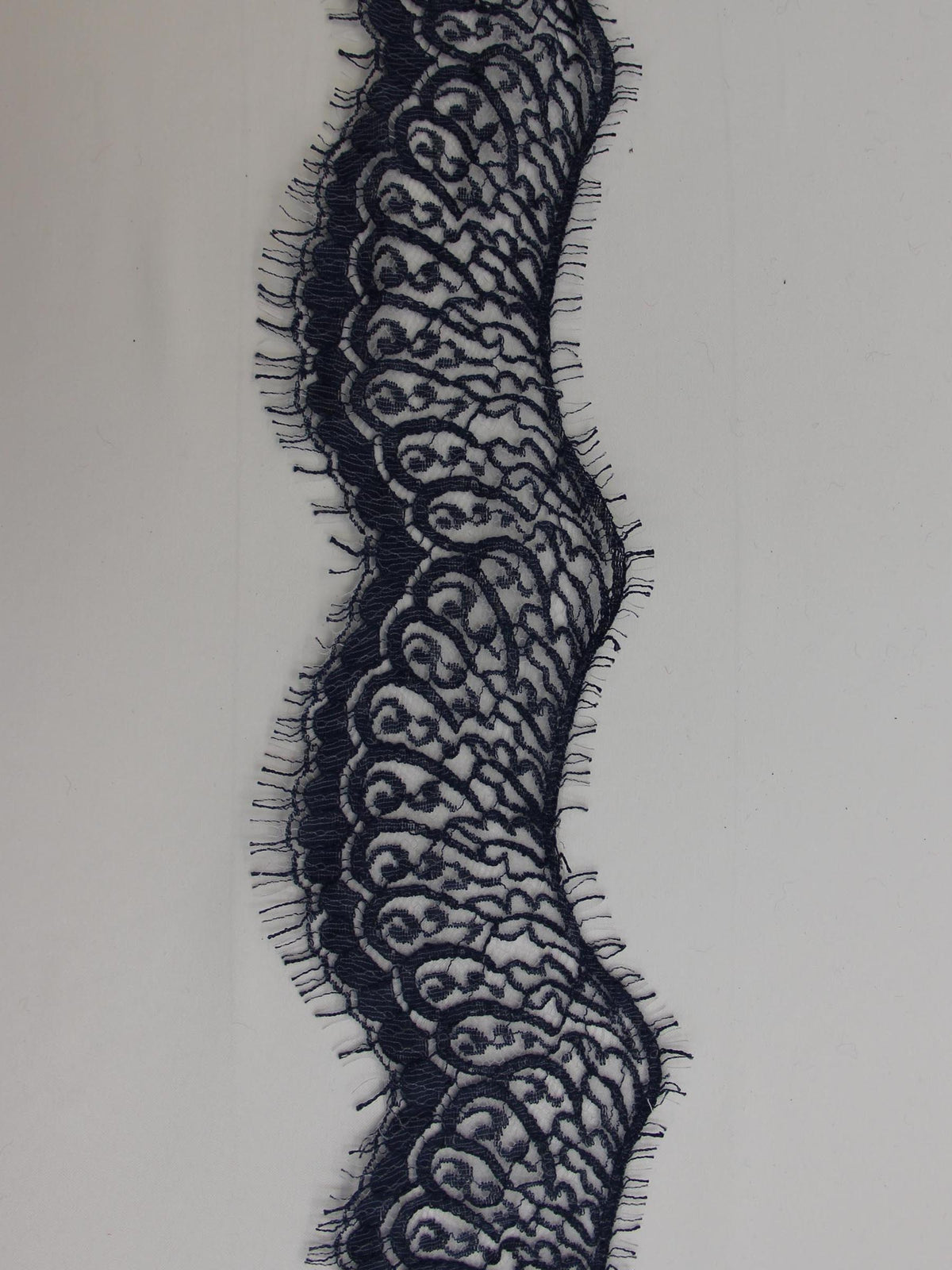 Navy Lace Trim - Felicity