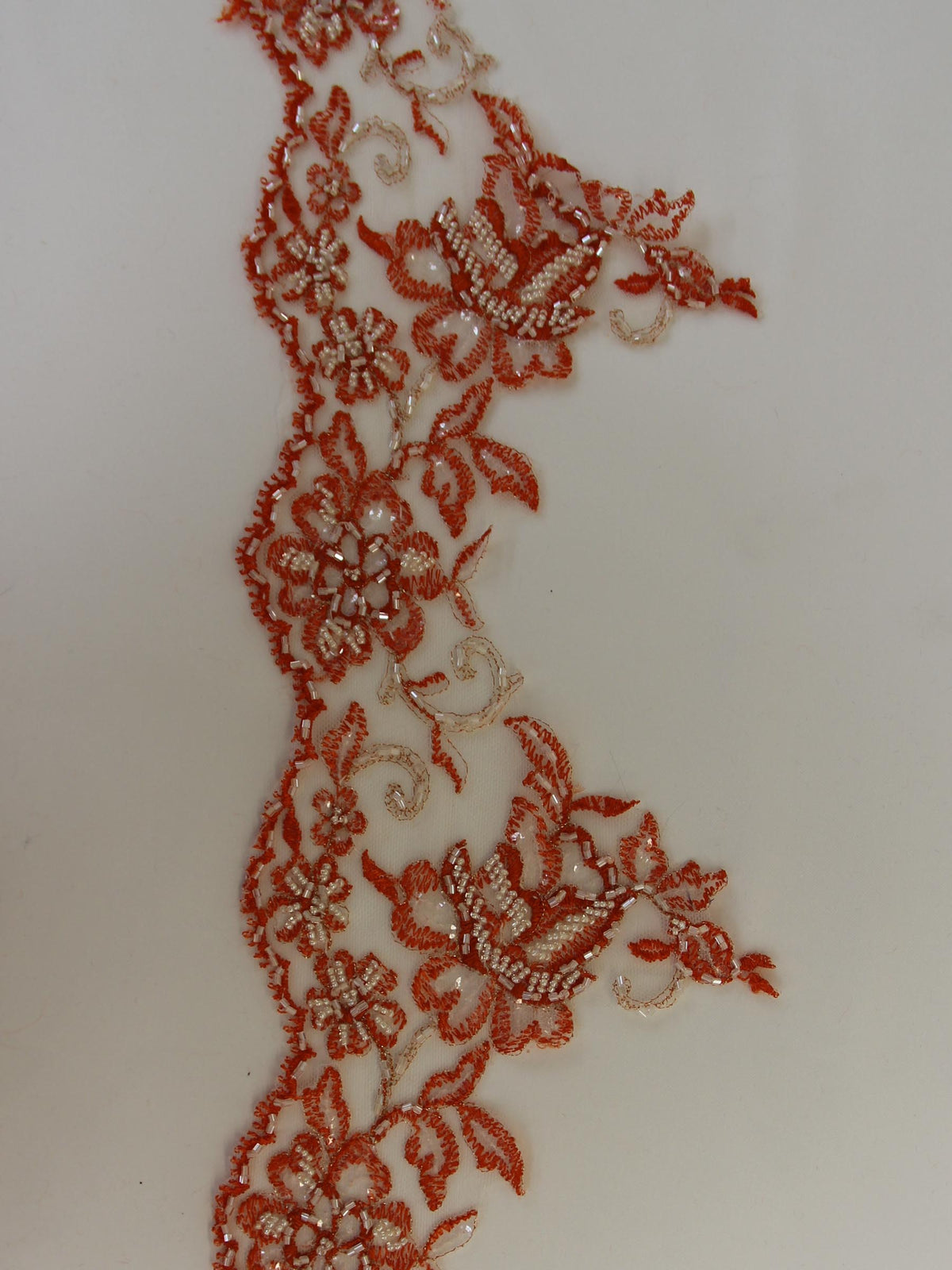 Fresh Orange Lace Trim - Chloe