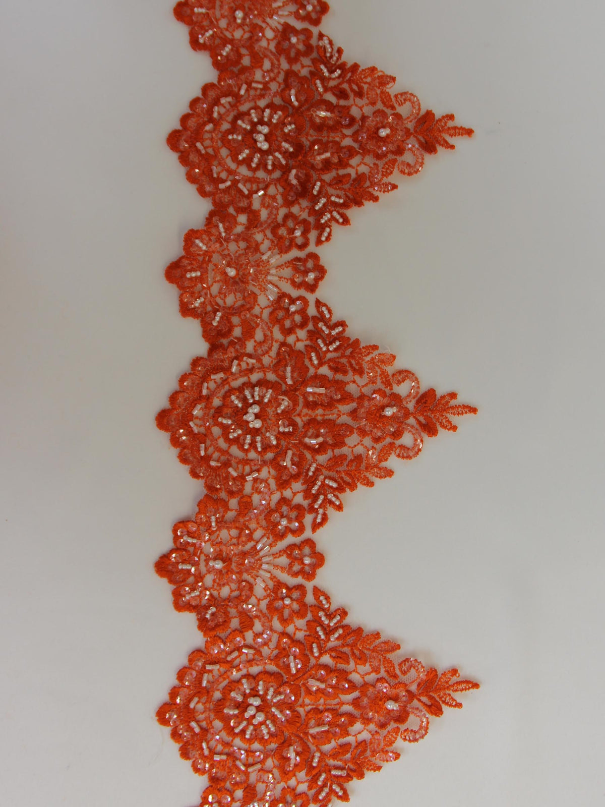 Fresh Orange Lace Trim - Hazel