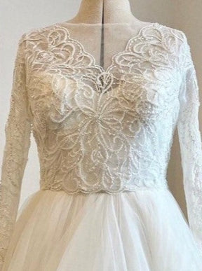 Ivory Beaded Lace - Zanobia