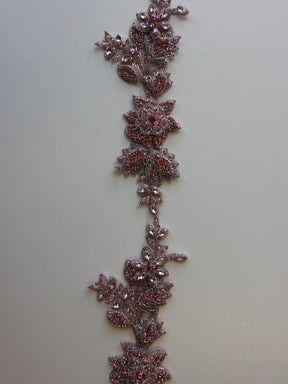 Crystal Dress Trim - Gravity (Pink)