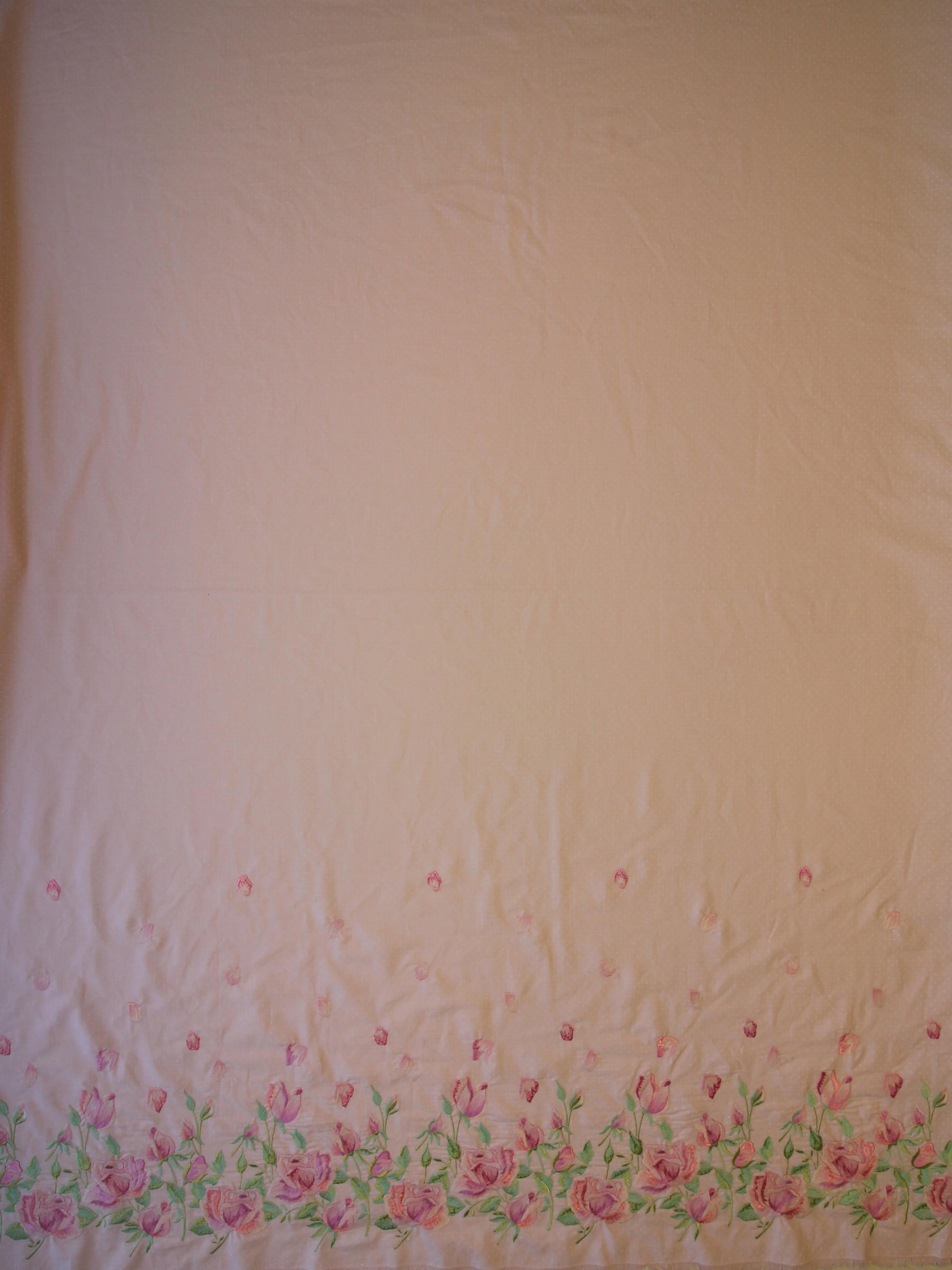 Pink Embroidered Fabric - Fabrizia