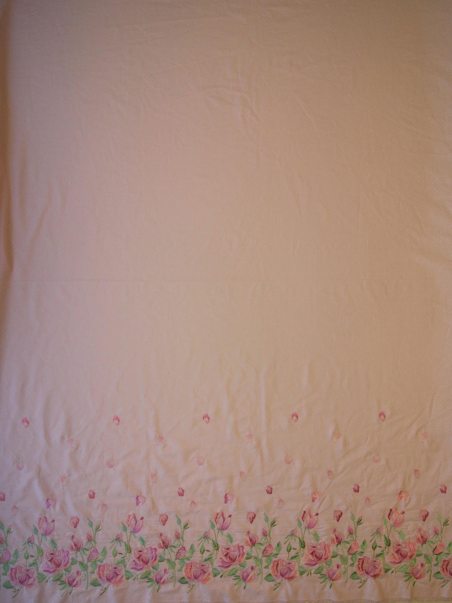 Pink Embroidered Fabric - Fabrizia