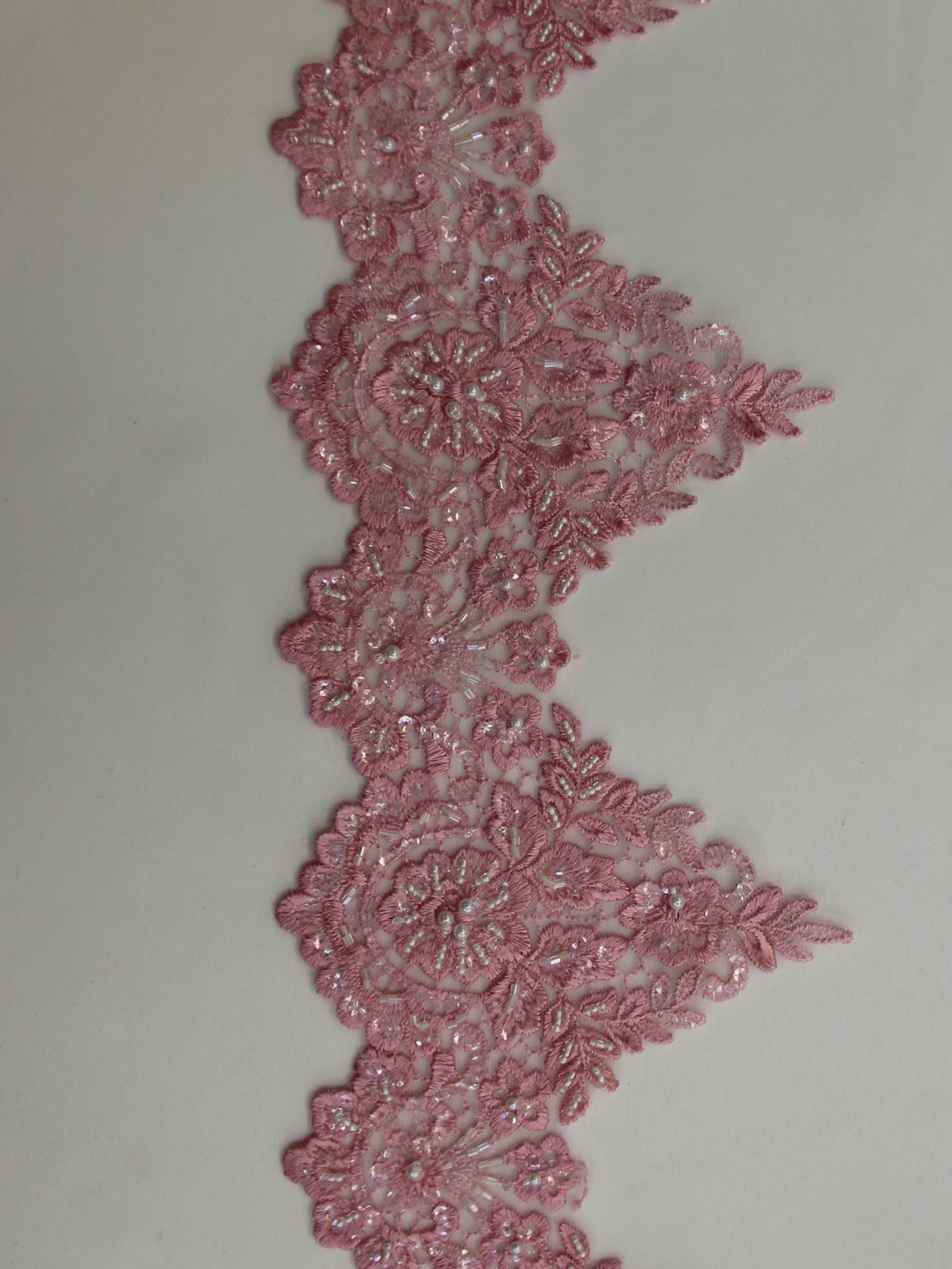 Peony Pink Lace Trim - Hazel