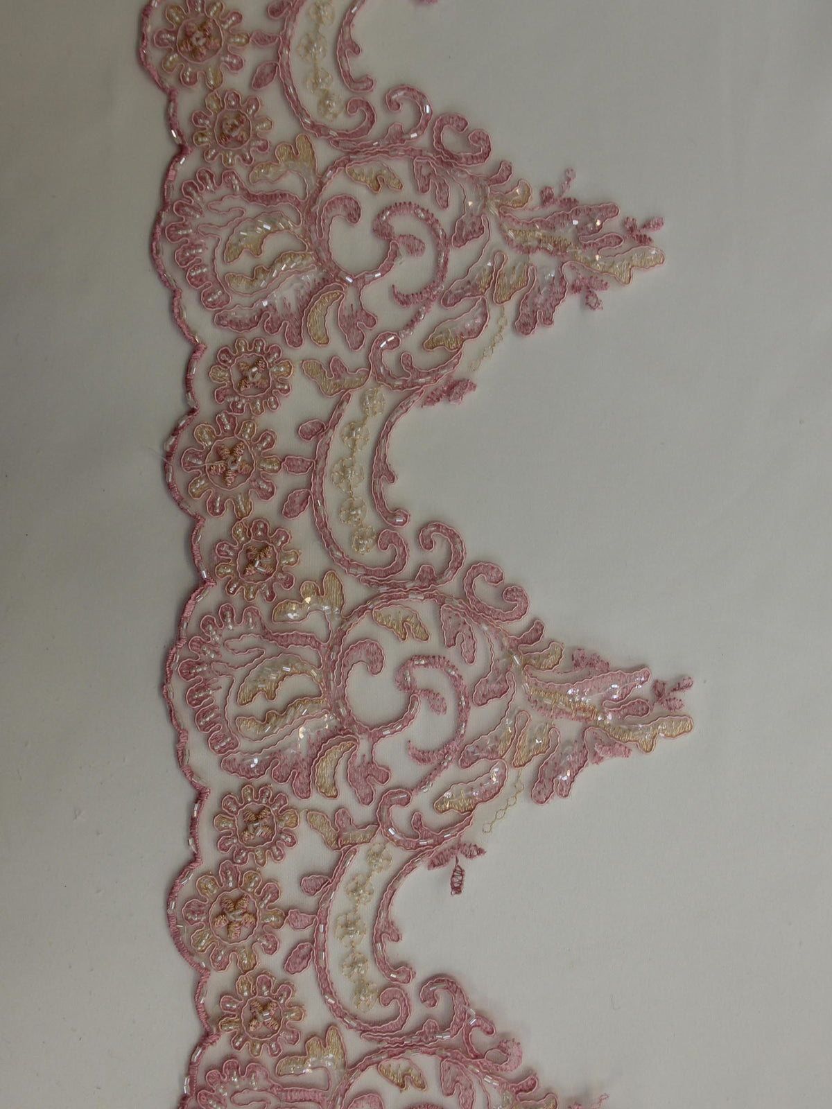 Peony Pink Lace Trim - Jessica