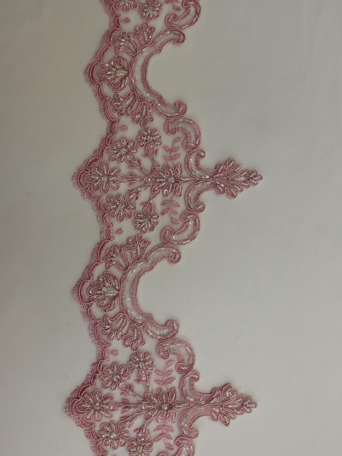 Peony Pink Lace Trim - Sophia