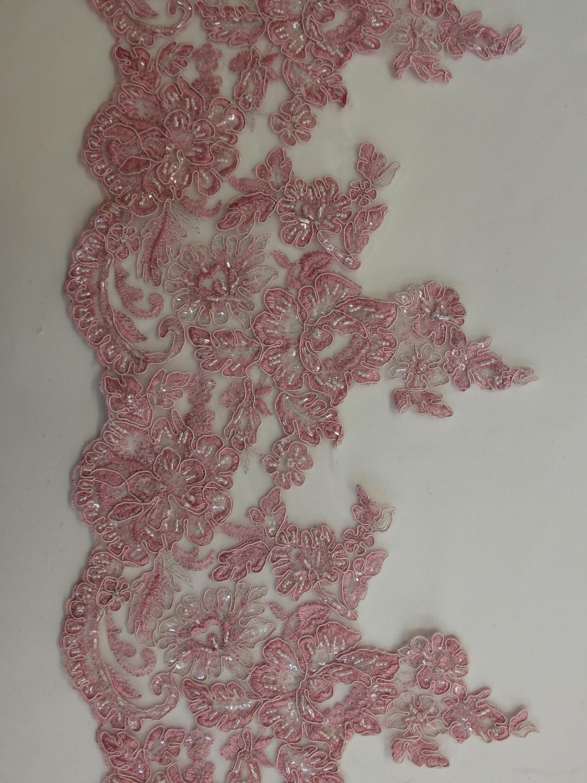 Peony Pink Lace Trim - Victoria