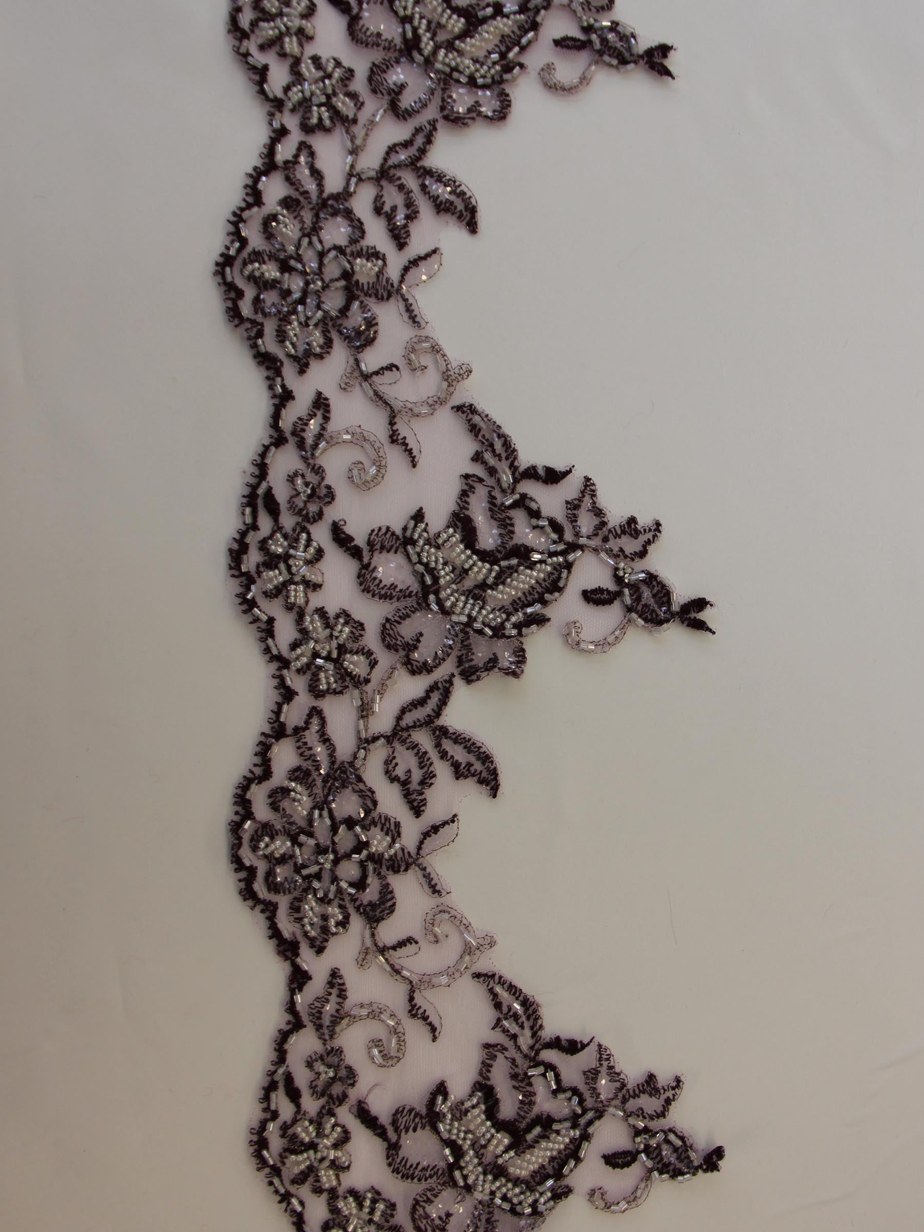 Plum Lace Trim - Chloe