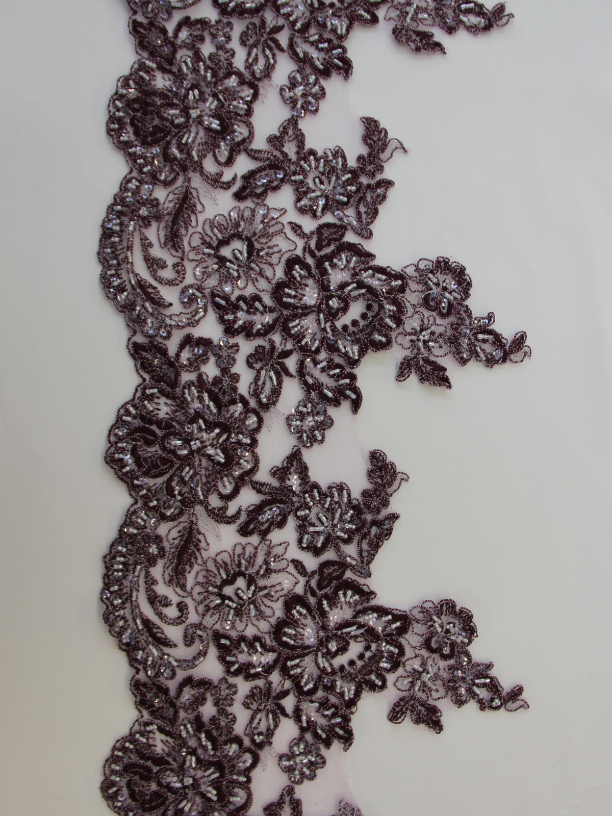 Plum Lace Trim - Victoria