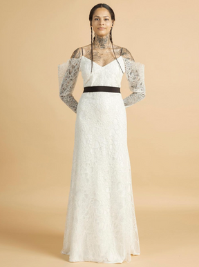 Ivory Corded Lace - Raven