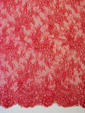 Red Raschel Lace - Honor