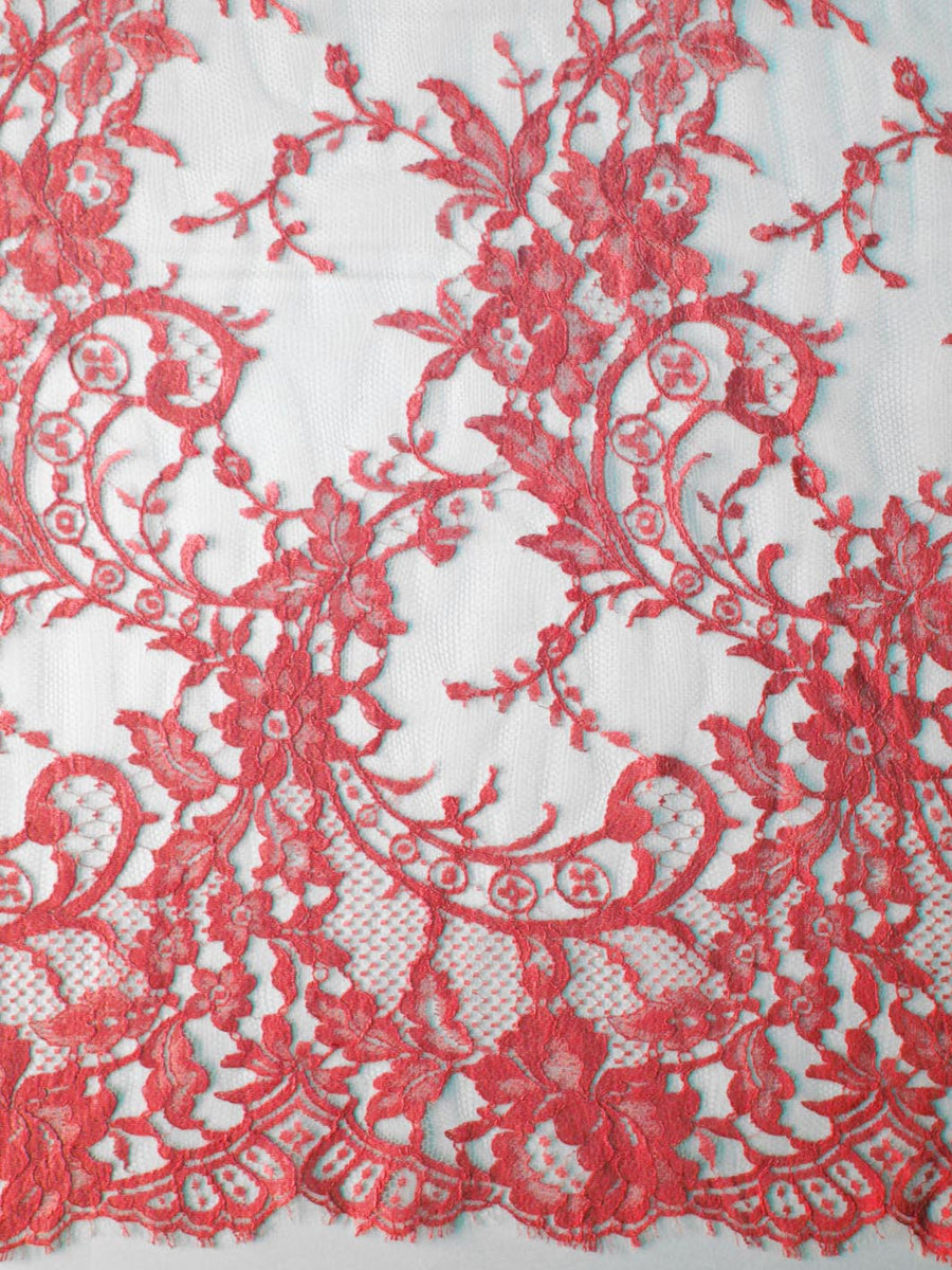 Light Red Lace Red Lace for Dressmaking - Kate