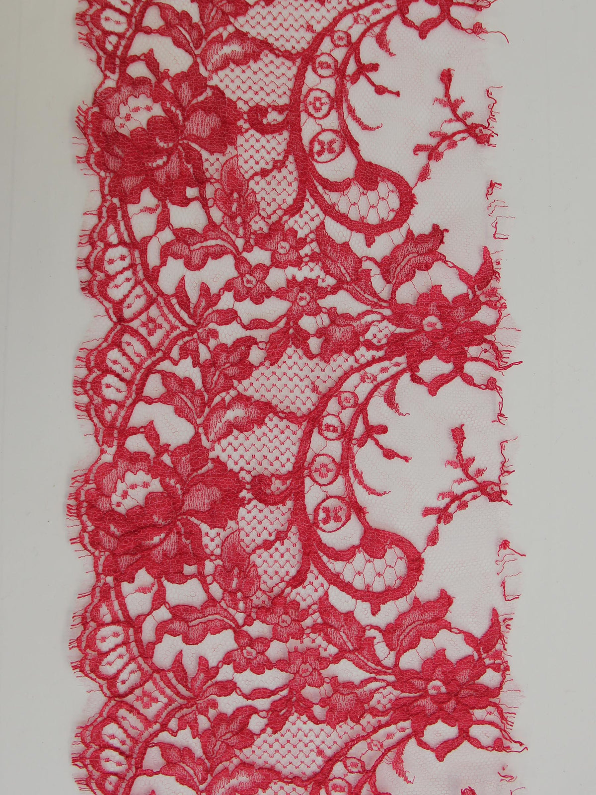 Tulip Red Lace Trim - Kate