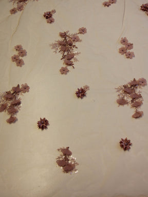 Antique Rose Beaded Lace - Drew