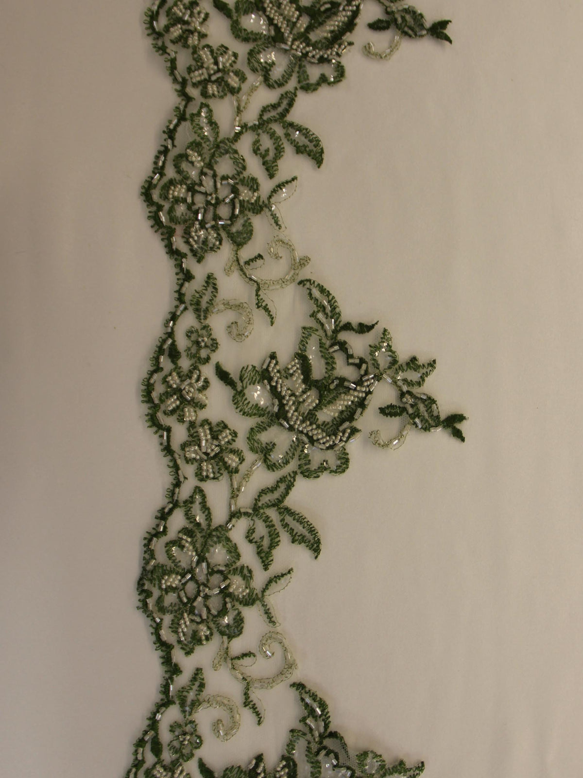 Emerald Green Lace Trim - Chloe