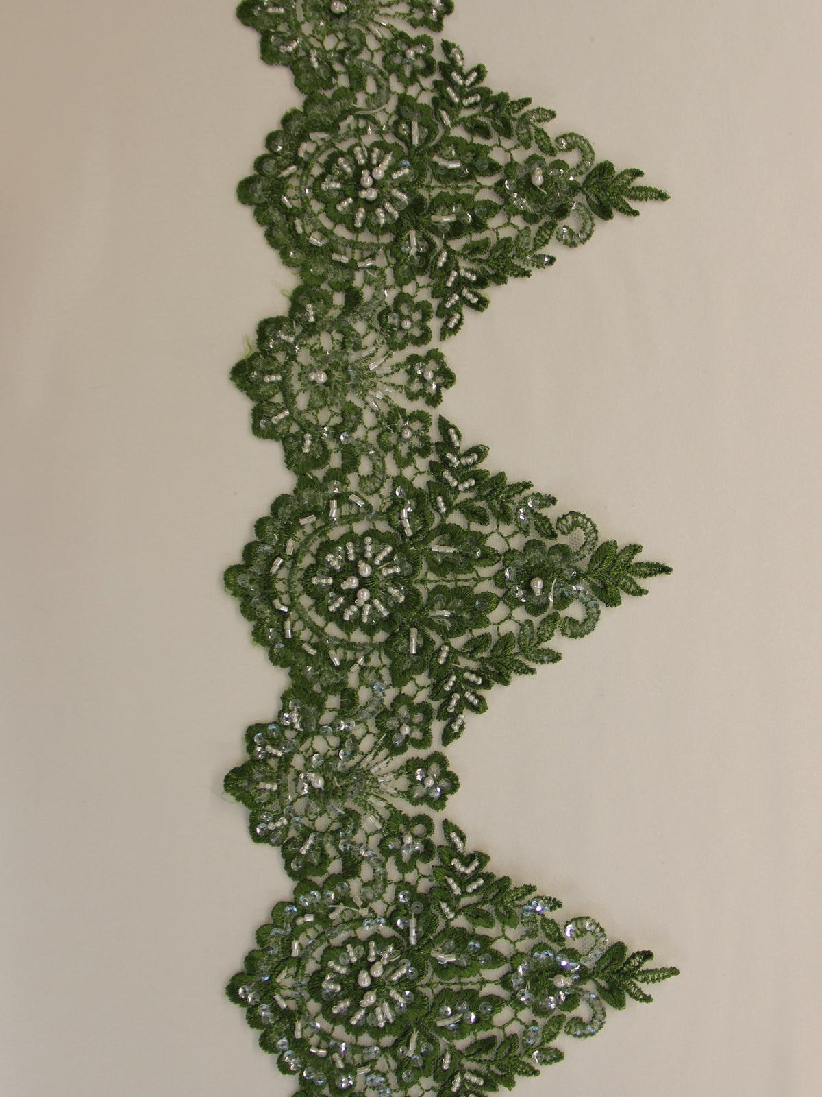 Emerald Green Lace Trim - Hazel