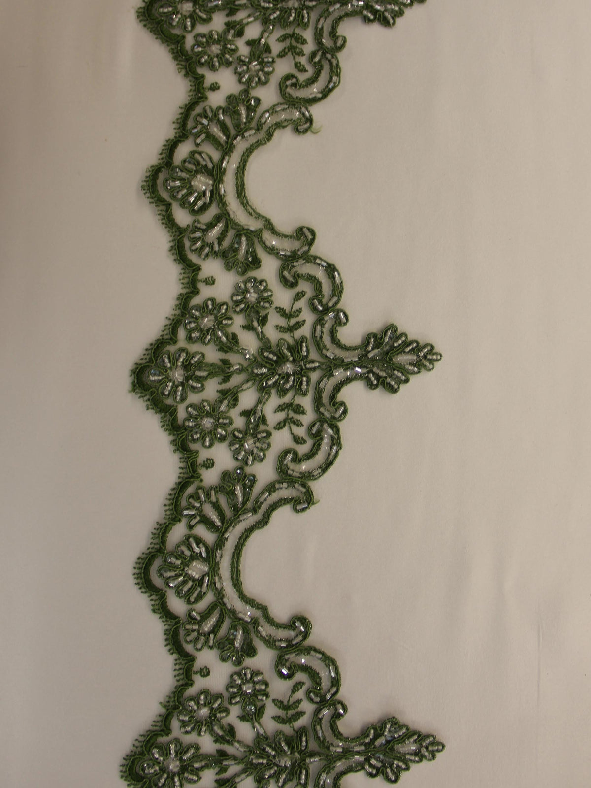 Emerald Green Lace Trim - Sophia