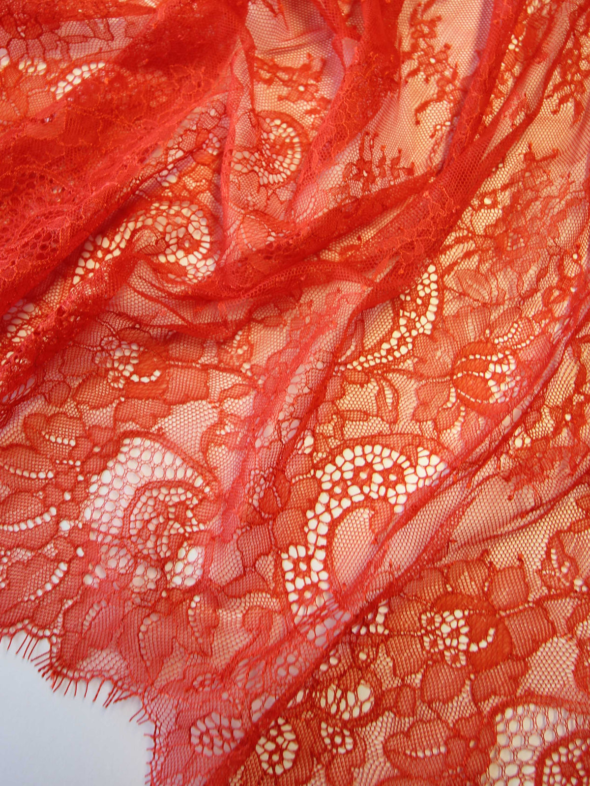 Scarlet Raschel Lace - Vernita