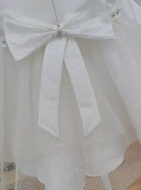 Ivory Glitter Tulle - Showtime