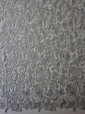 Silver Guipure Lace - Queenie