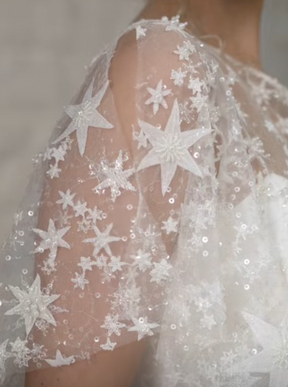 Ivory Beaded Lace - Selina