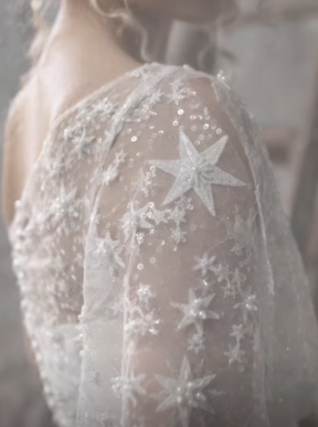 Ivory Beaded Lace - Selina