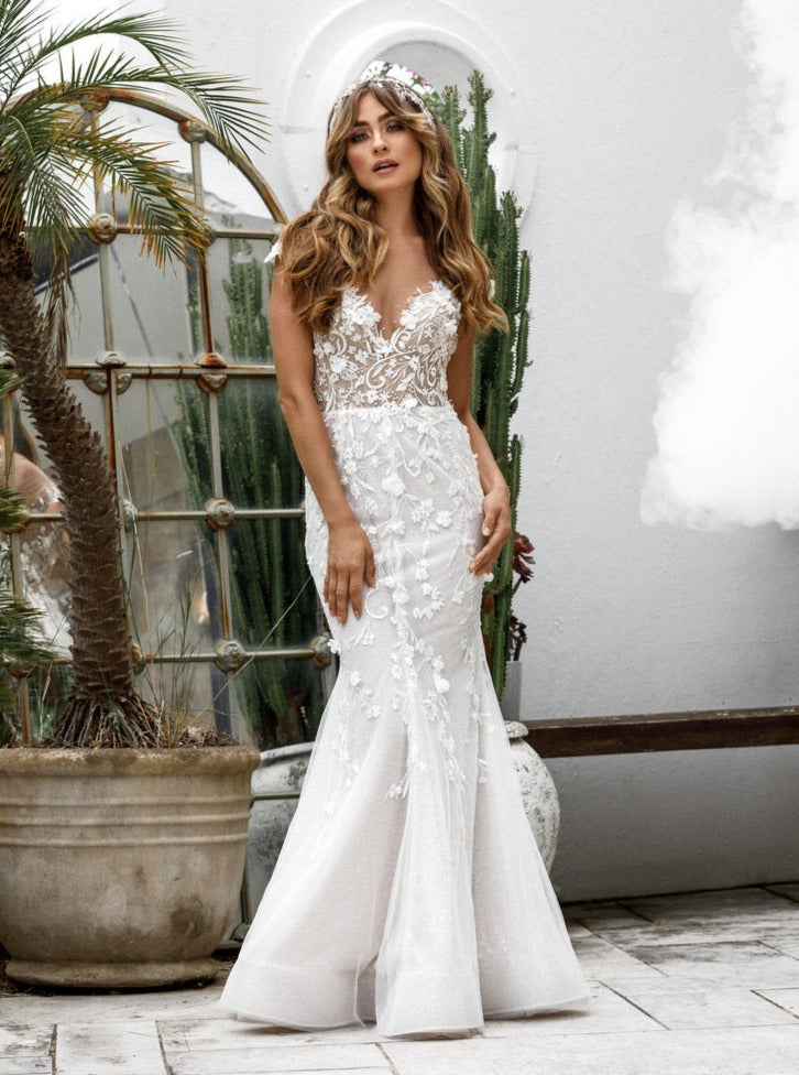 Ivory 3D Embroidered Lace - Milena