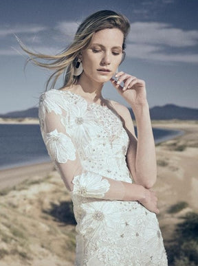 Ivory Embroidered Lace - Liezel