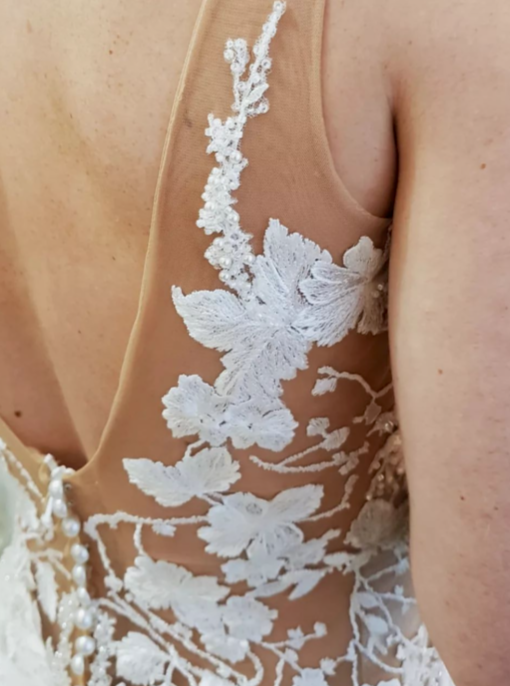 Ivory Italian Embroidered Lace - Styla