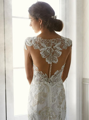 Ivory Beaded Lace - Lavinia