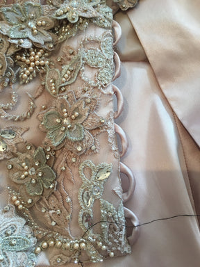 Blush Beaded Lace - Renata