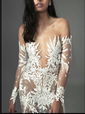 Ivory Embroidered Lace - Heike