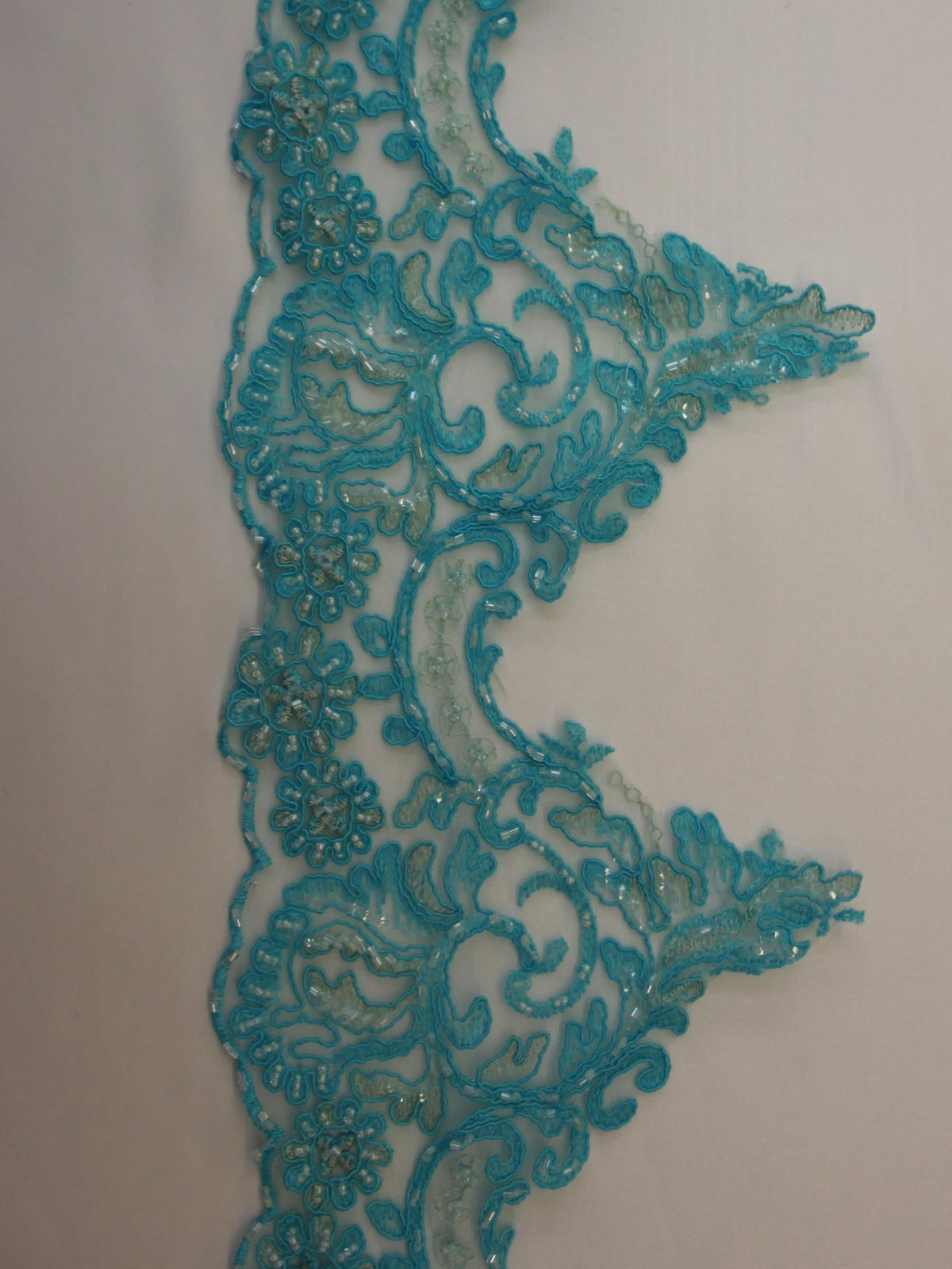 Paradise Blue Lace Trim - Jessica