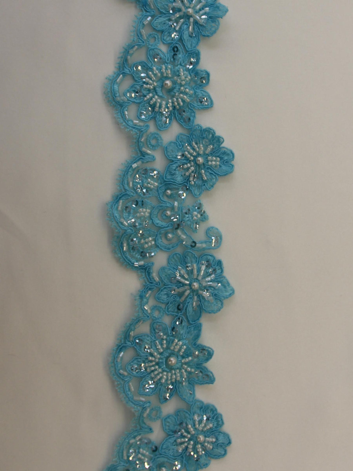 Turquoise Lace Trim - Sheila