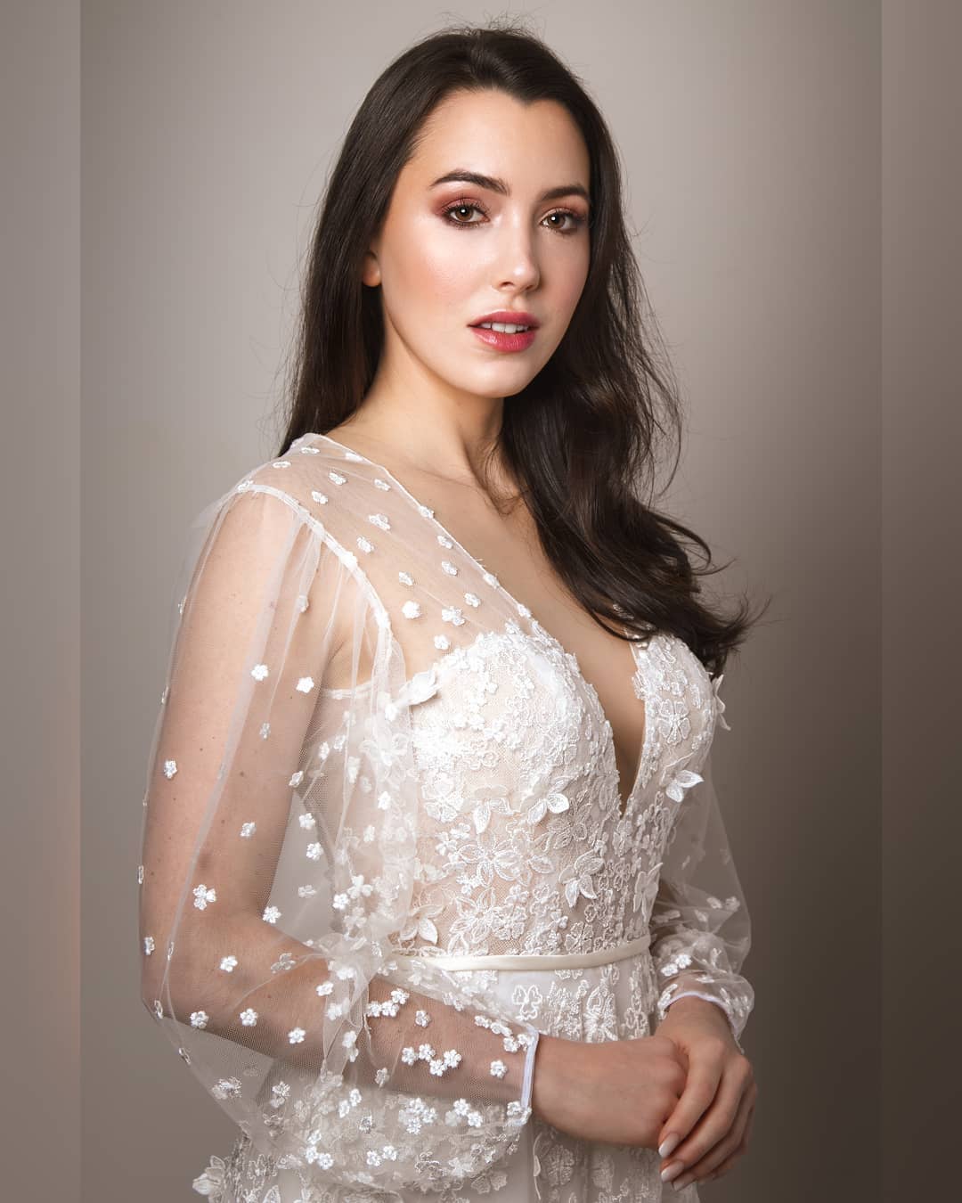 Ivory with Silver Embroidered Lace - Ernestine