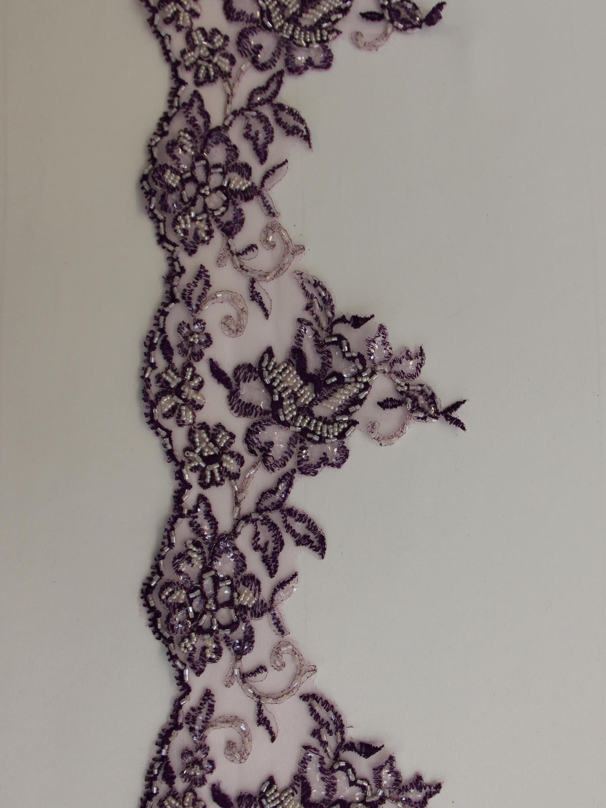 Deep Violet Lace Trim - Chloe