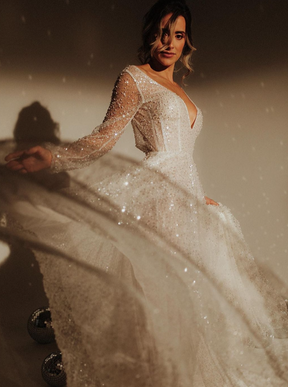 Ivory Embellished Tulle - Vitality