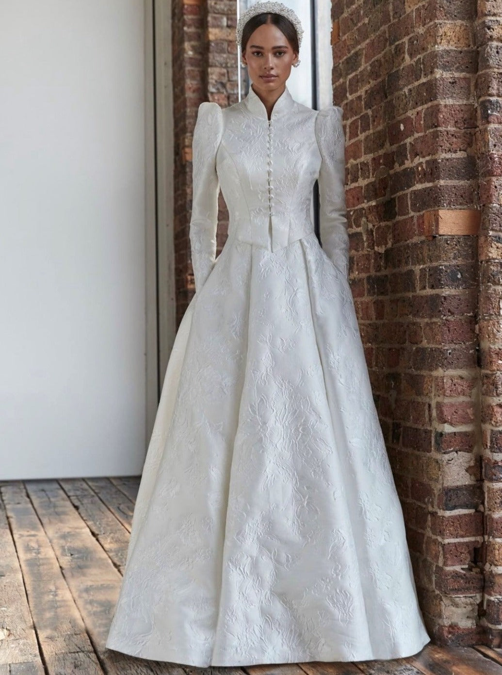 ivory brocade dress Wonderful Italian Ivory Brocade