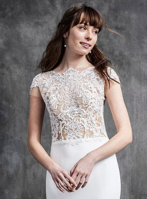 Ivory Embroidered Lace - Benita