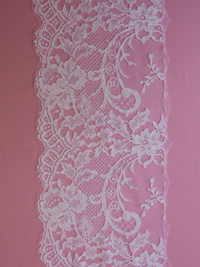 White Chantilly Lace Trim - Kate